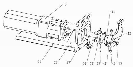 Pneumatic linear driven chip picking and turning device