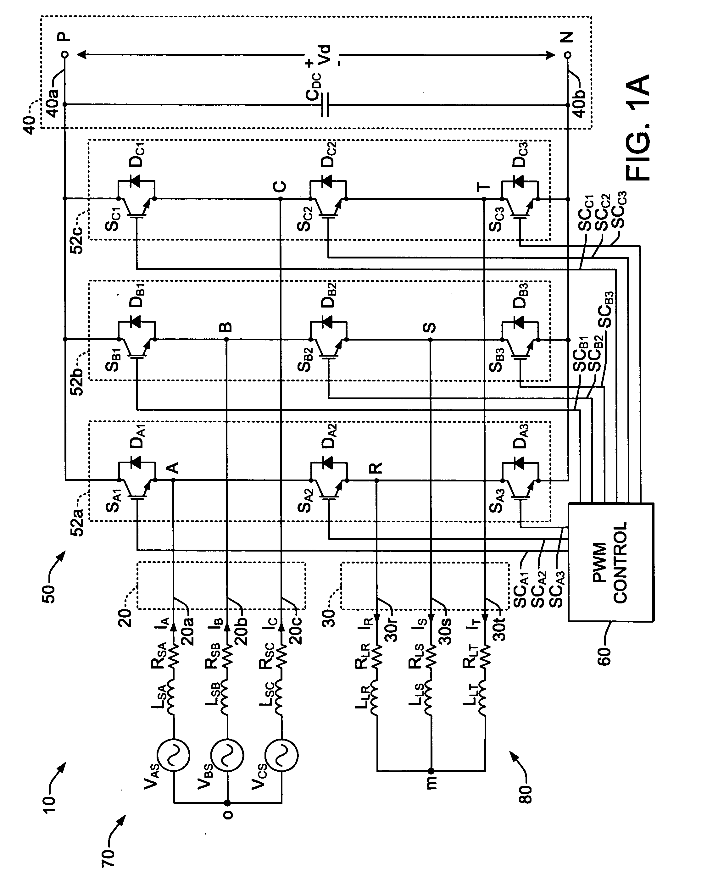 Nine device AC-to-AC converter