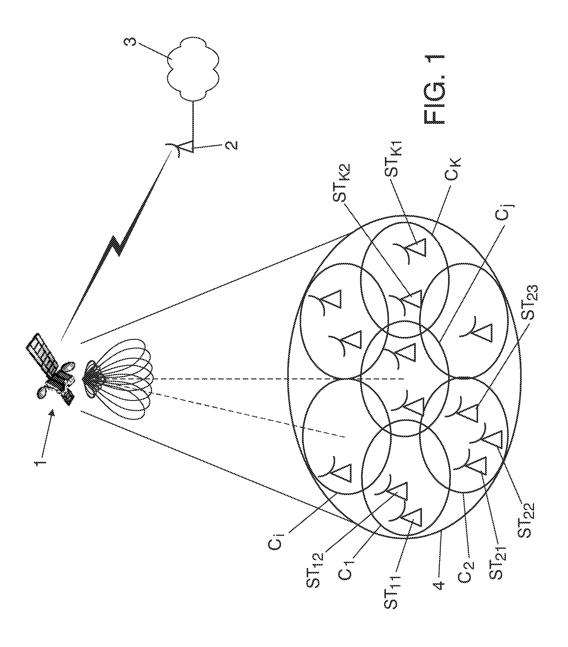 Beamforming technique for broadband satellite communications