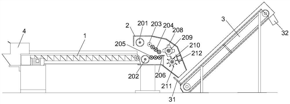 Forage grass cutting and kneading machine