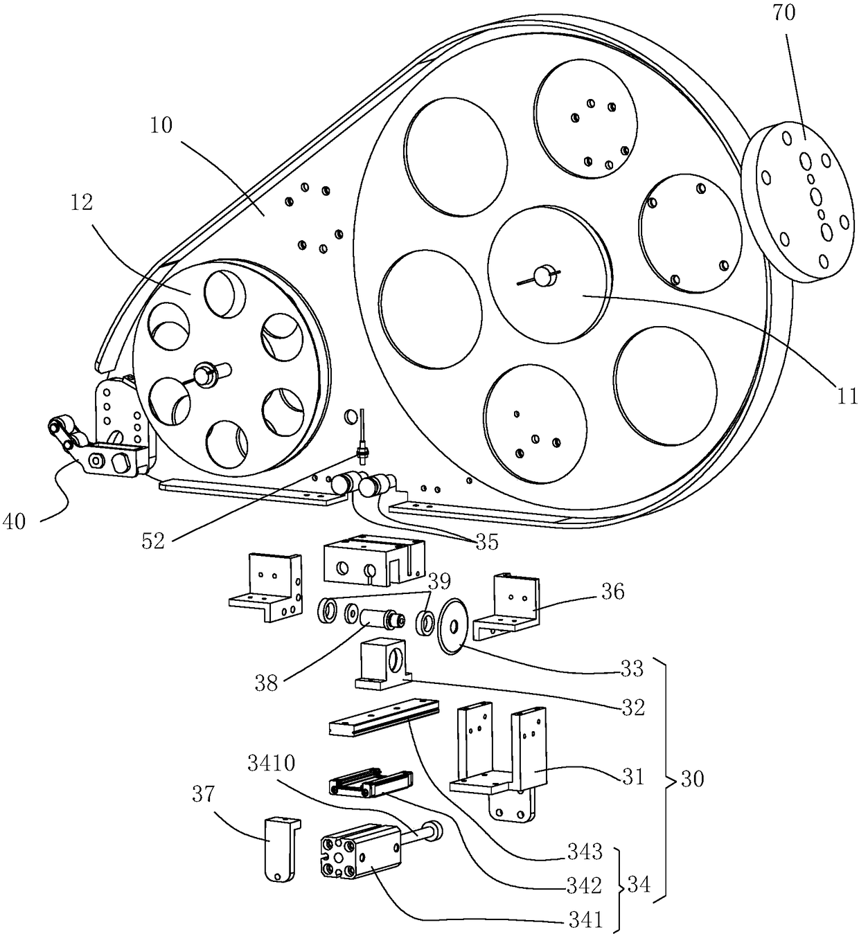 Automatic sticking equipment for adhesive tape