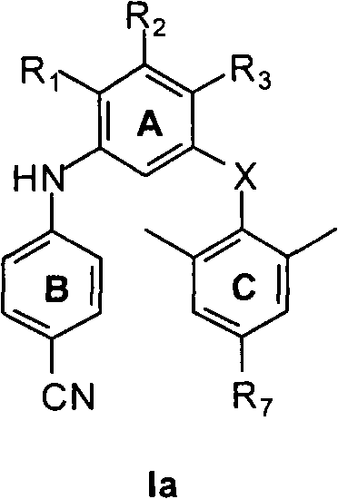 M-bis(arene) polysubstituted amino benzene compound as non-nucleoside HIV reverse transcriptase inhibitor, and preparation and use thereof