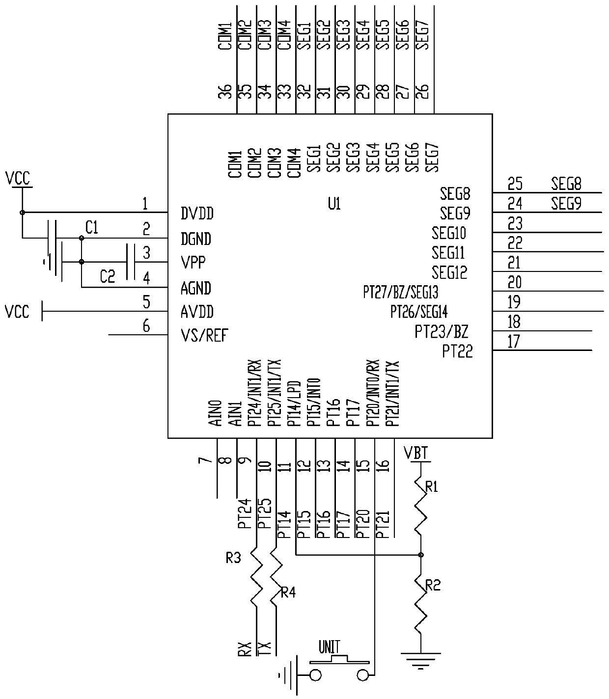 Portable ultrasonic height and distance measurement device