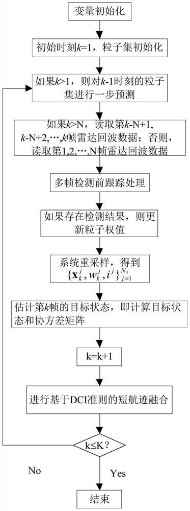 A Particle Filter Fusion Method for Tracking Short Tracks Before Multi-Frame Detection