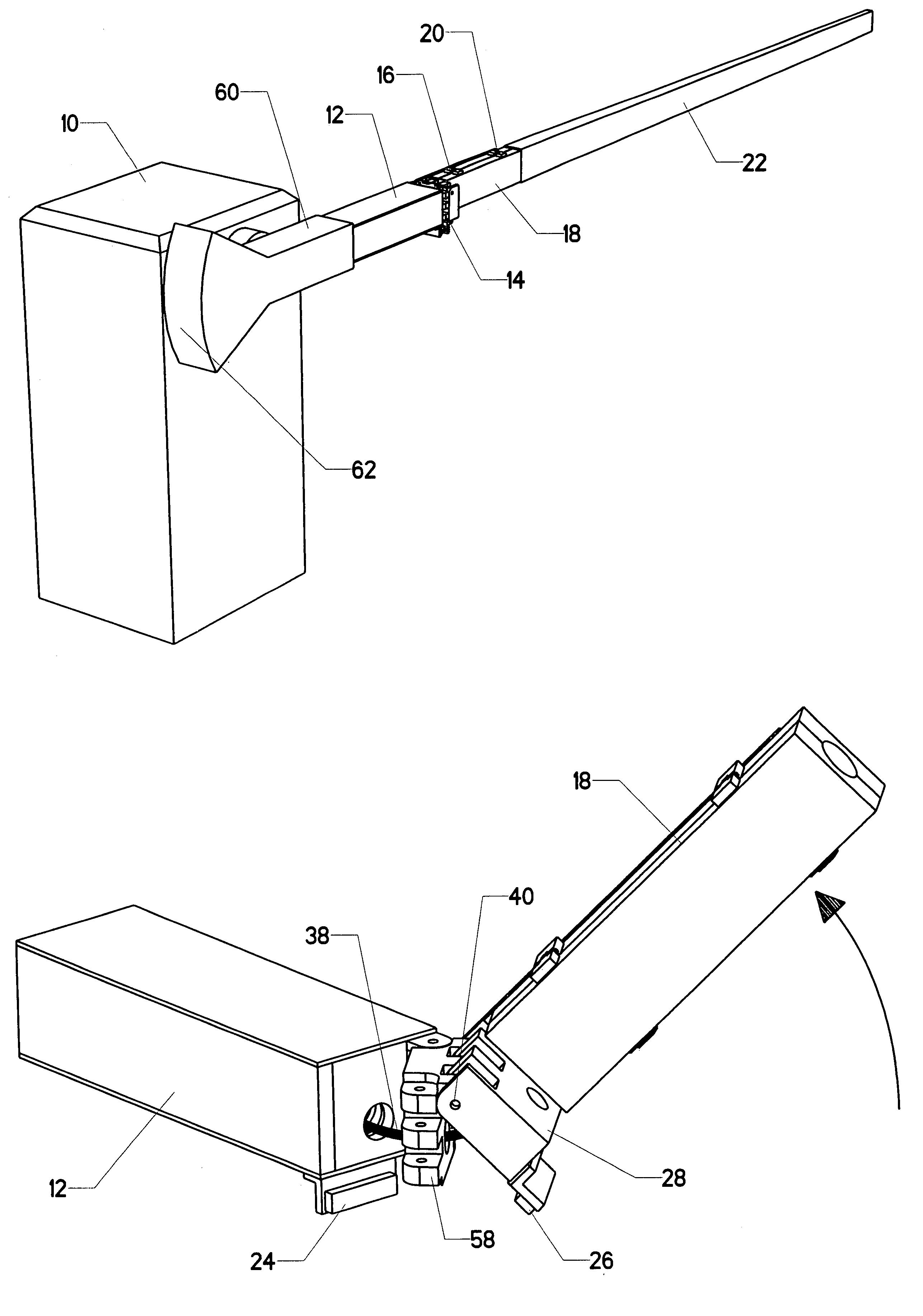 Dual-action breakaway gate safety system