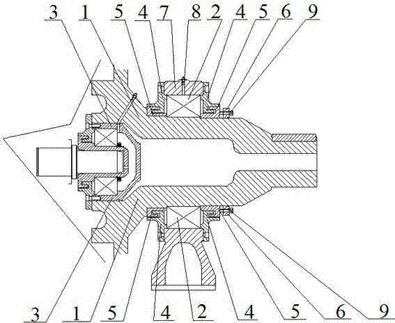 Locking device for vacuum turning roll