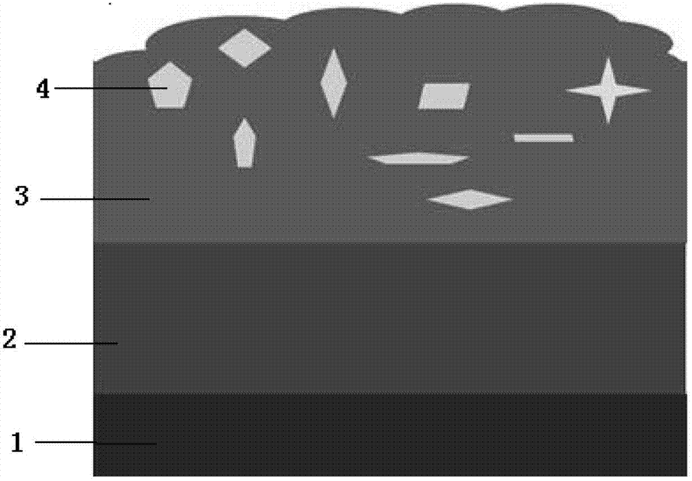 Corrosion-resistant antiskid coating with aluminum matrix composite structure and preparation process thereof