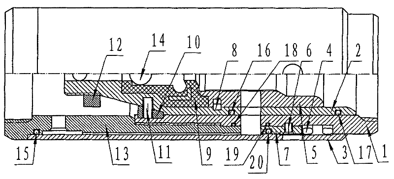 Circulating drilling-free blind plate cementing device