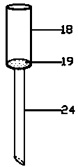 De-watering and collecting tester facilitating laboratory sample analysis