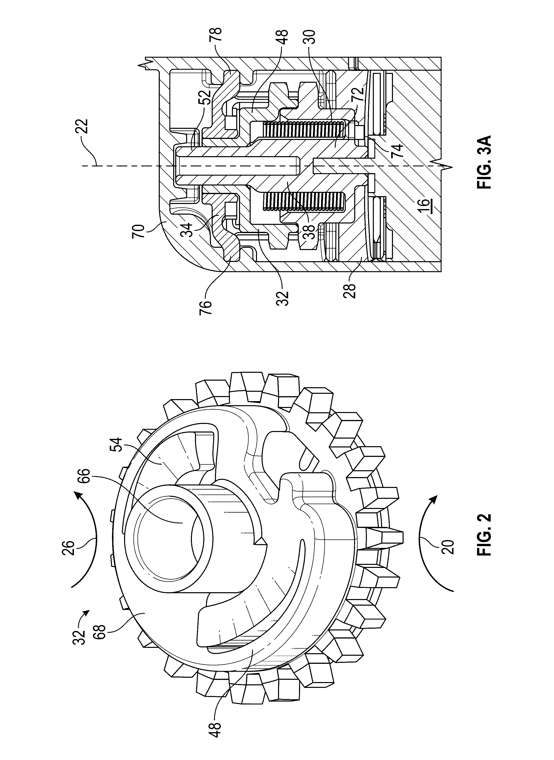 Backdrive assembly with a variable preload