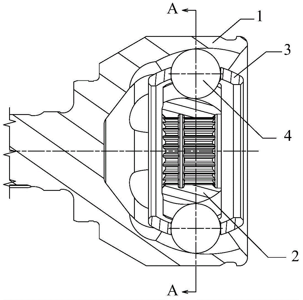 A ball cage type constant velocity universal joint