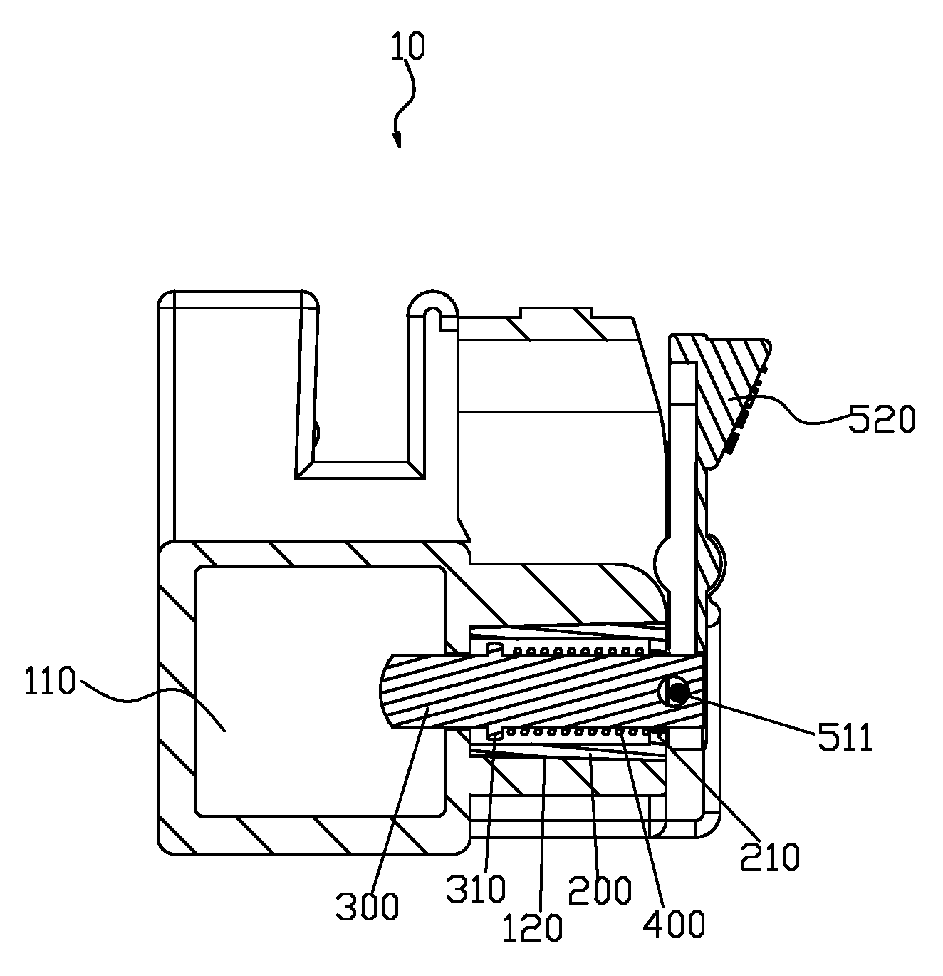 Sliding device used on the supporting shaft