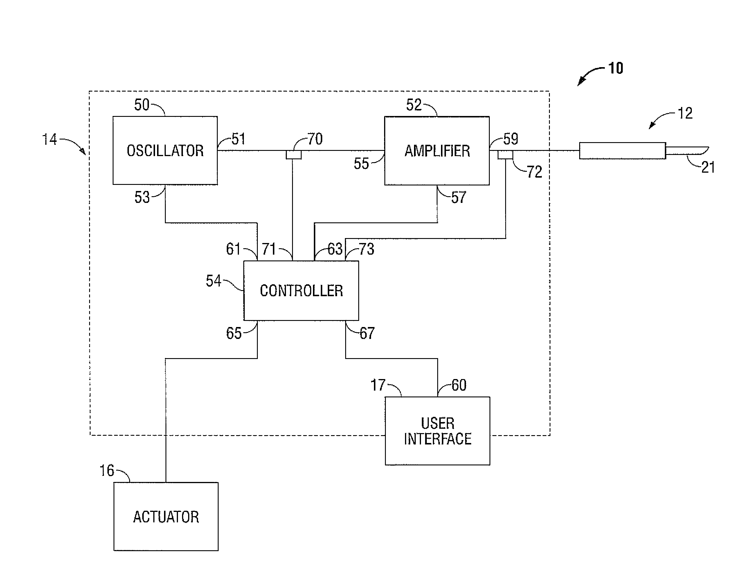 Frequency shifting multi mode ultrasonic dissector