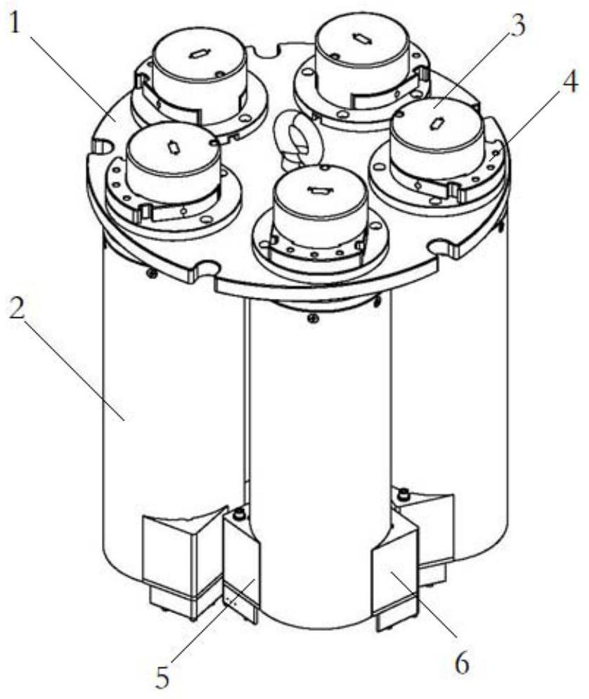 An integrated device for unmanned aerial vehicle-mounted barrel-type delivery and distribution