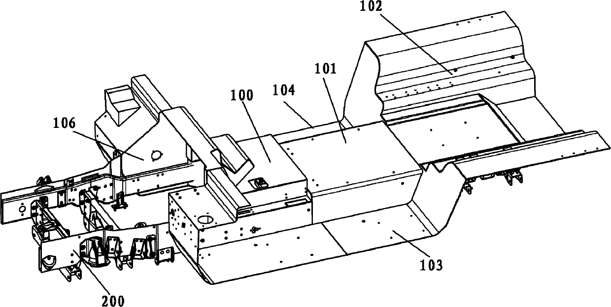 Vehicle body based on truss skeleton thin shell structure of composite load bearing type base board