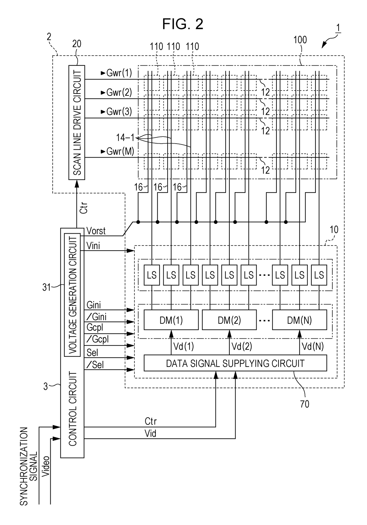 Electro-optical device, electronic apparatus, and method of driving electro-optical device