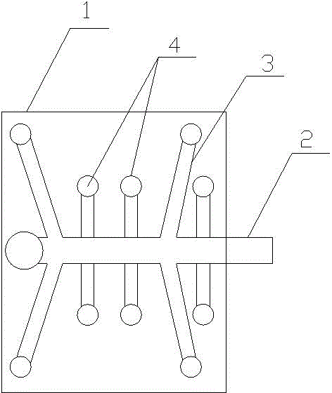 Tree type water guide device of closed water tank of box type non-negative-pressure water supply device