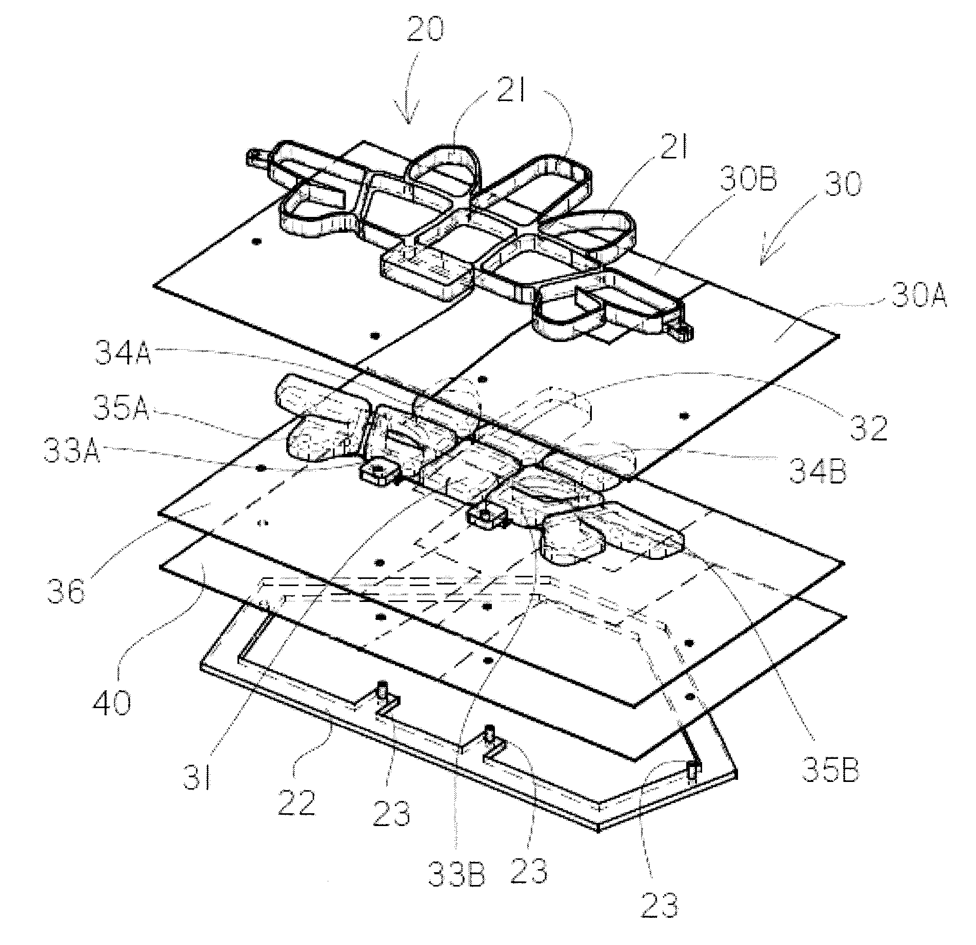 Hinged pad for protective gear