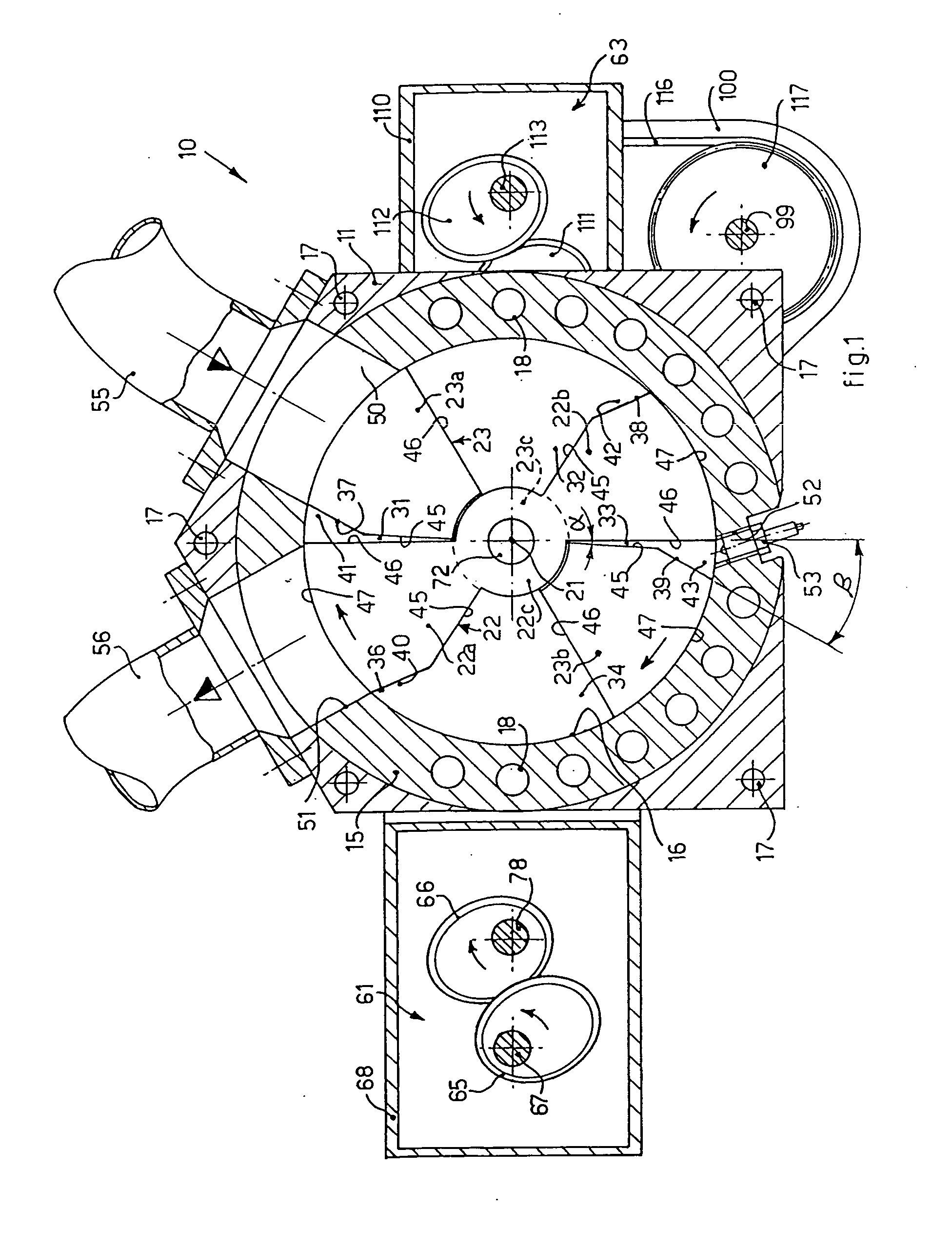 Rotary piston combustion engine