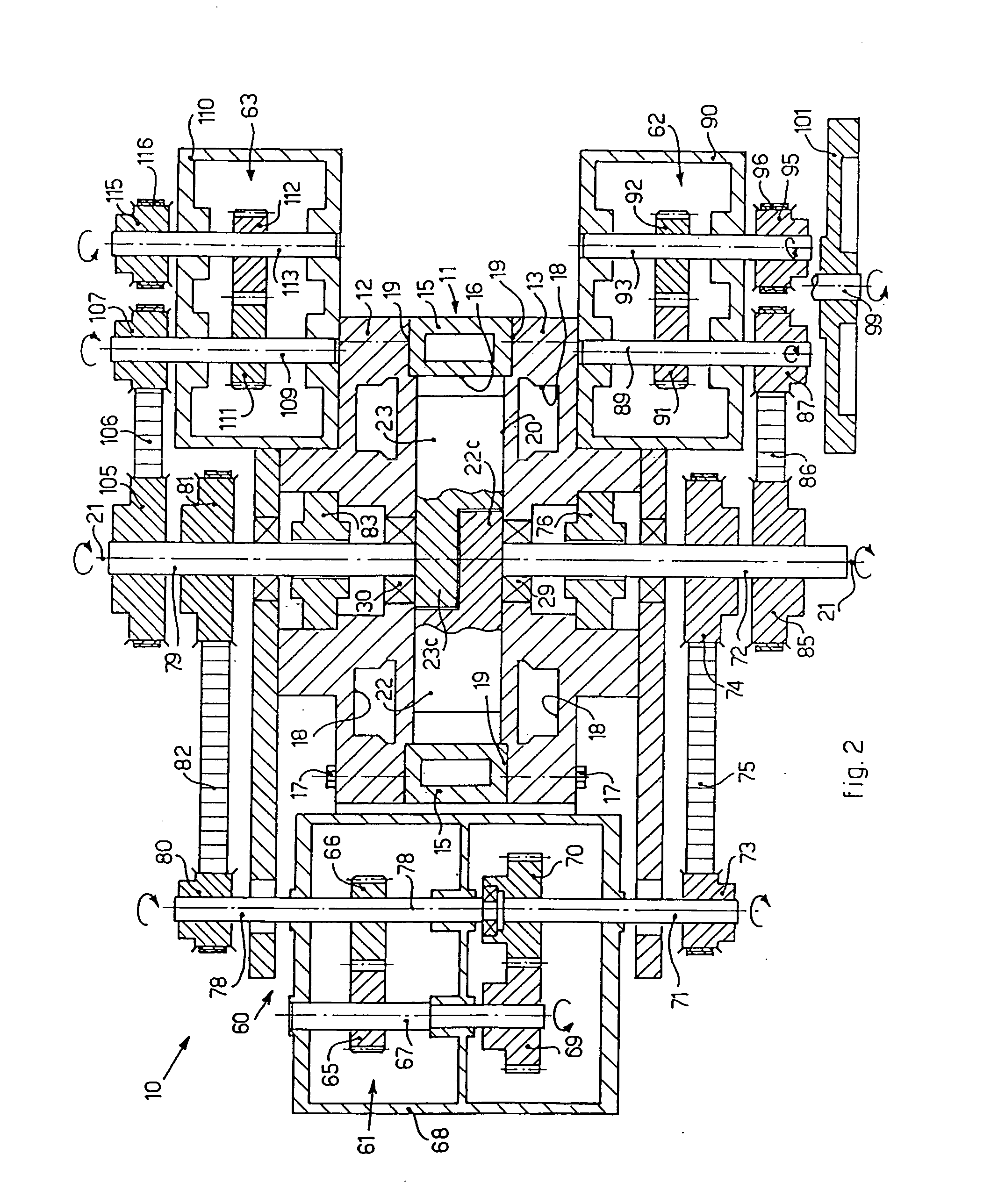 Rotary piston combustion engine