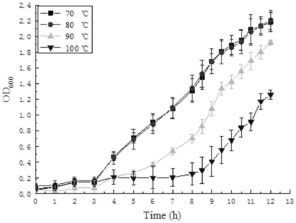 An extreme thermophilic bacterium and its application in high temperature composting fermentation