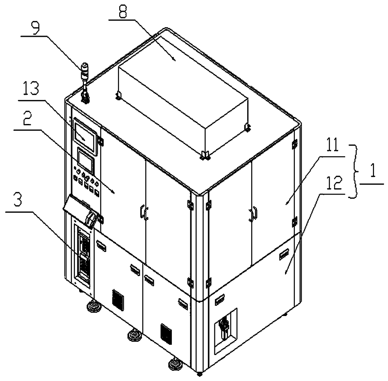 Assembling equipment used for large-diameter projection lens