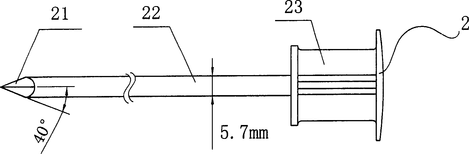 Sleeving puncture of laparoscope