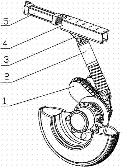 Vehicle wheel suspension mechanism capable of lifting vehicle wheels