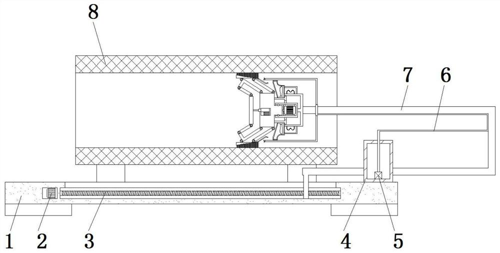 An inner wall cleaning device for a filter element of a purifier