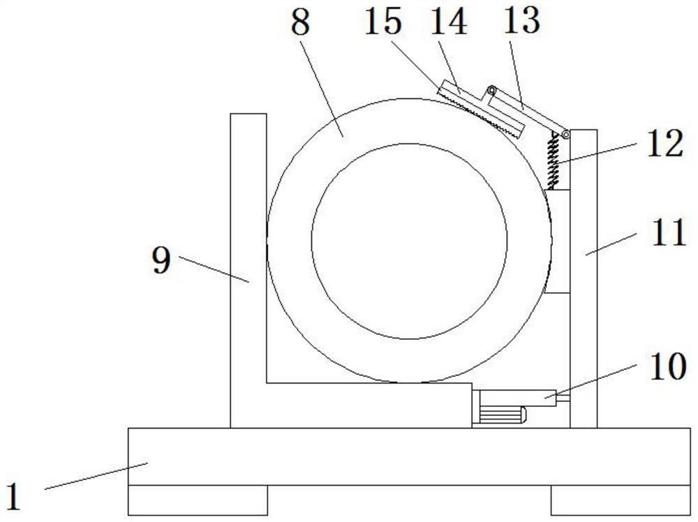 An inner wall cleaning device for a filter element of a purifier