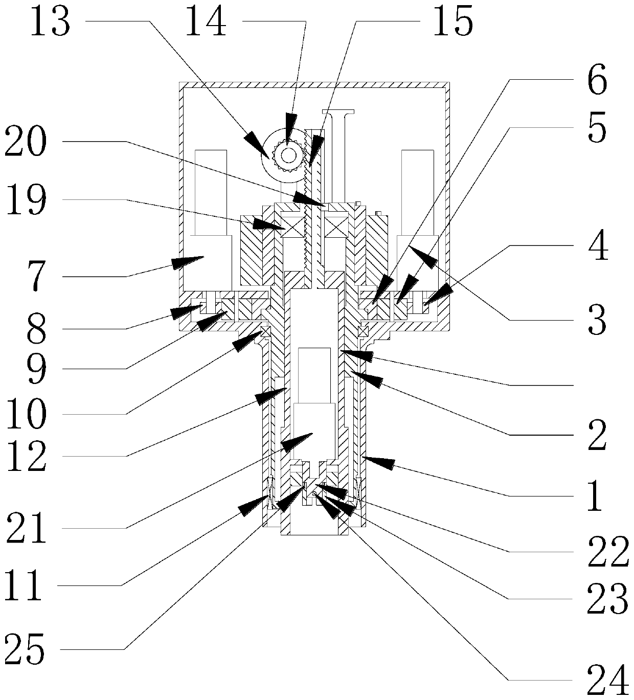 A wrist joint of a robotic arm for nuclear environments