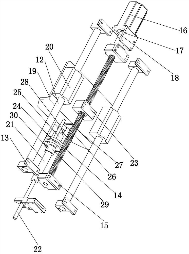 Down-punching extrusion dewatering device for porphyra cake