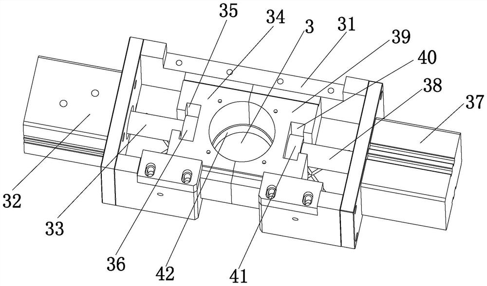 Down-punching extrusion dewatering device for porphyra cake