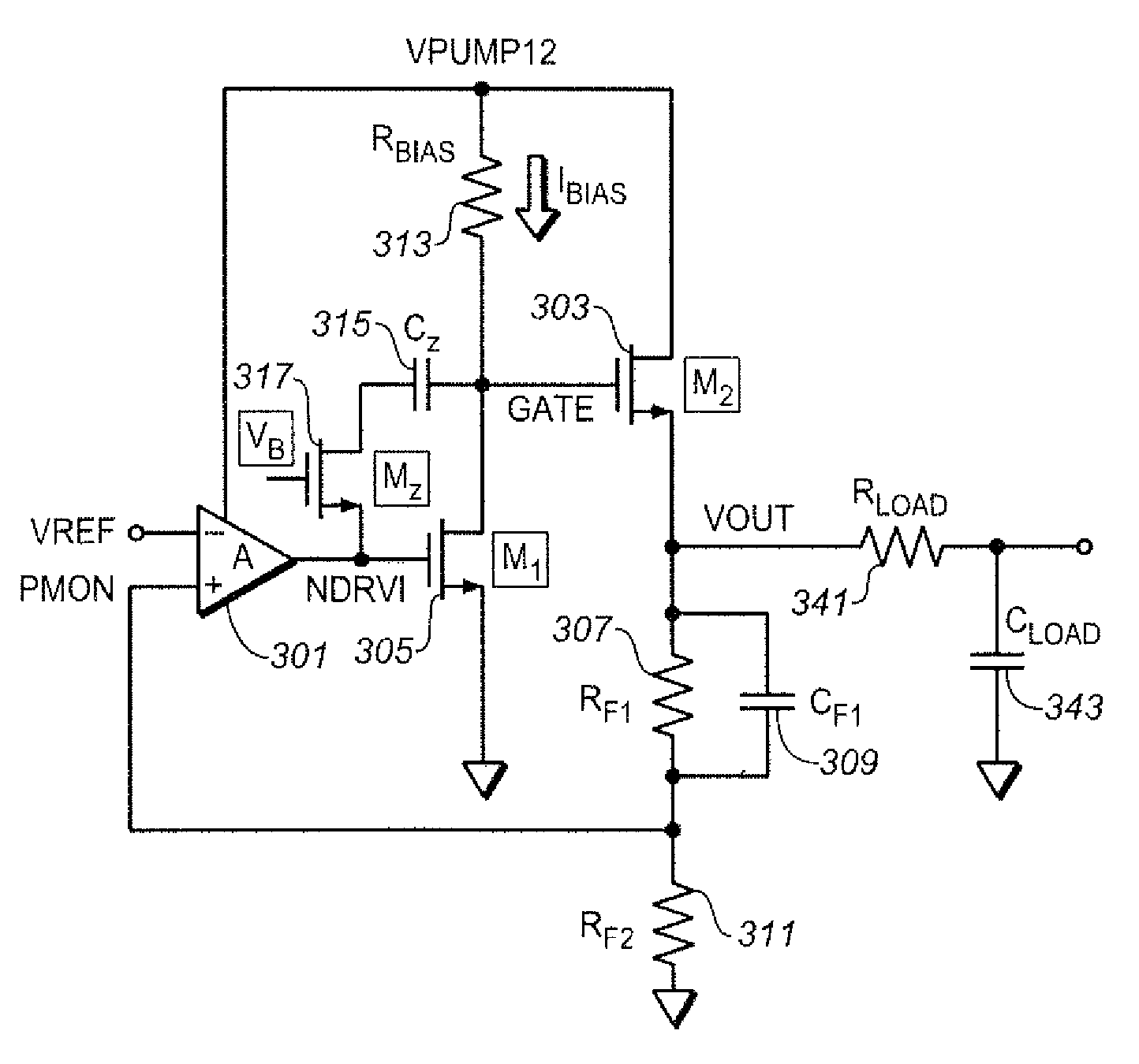 Compensation scheme to improve the stability of the operational amplifiers