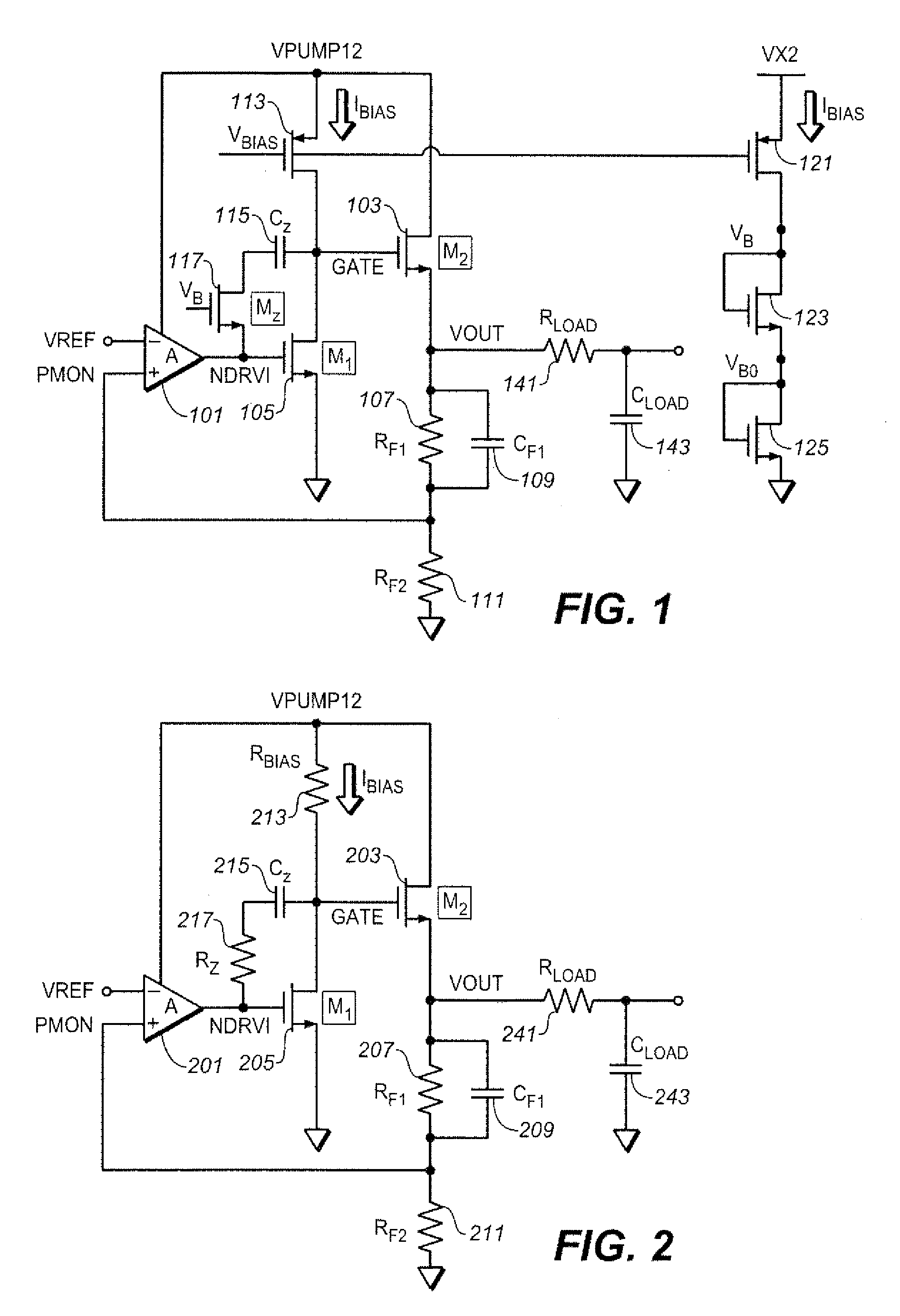 Compensation scheme to improve the stability of the operational amplifiers