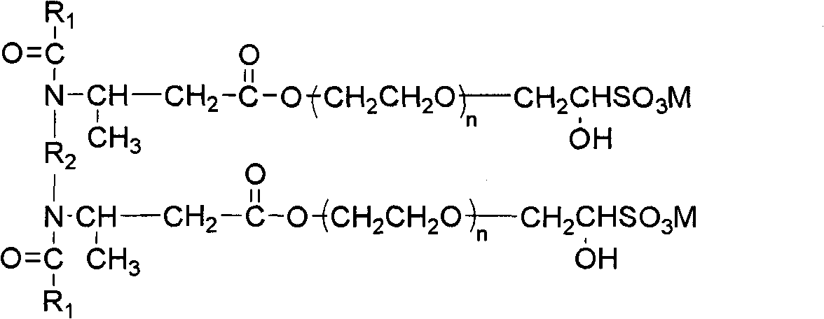 Binary compound flooding compound and preparation method thereof