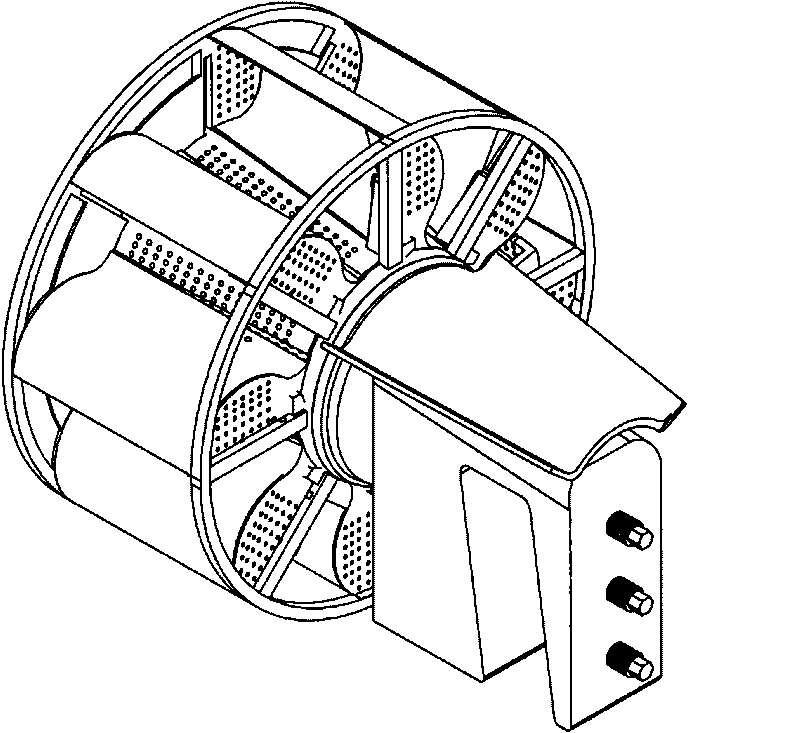 Sea ice salvaging device rotating by water resistance and using method thereof