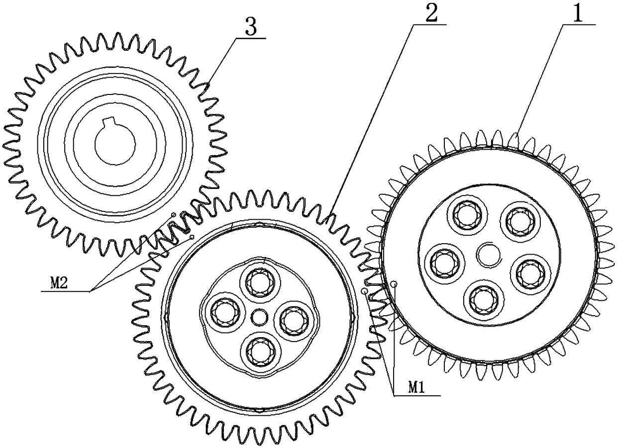 Idle gear part of engine