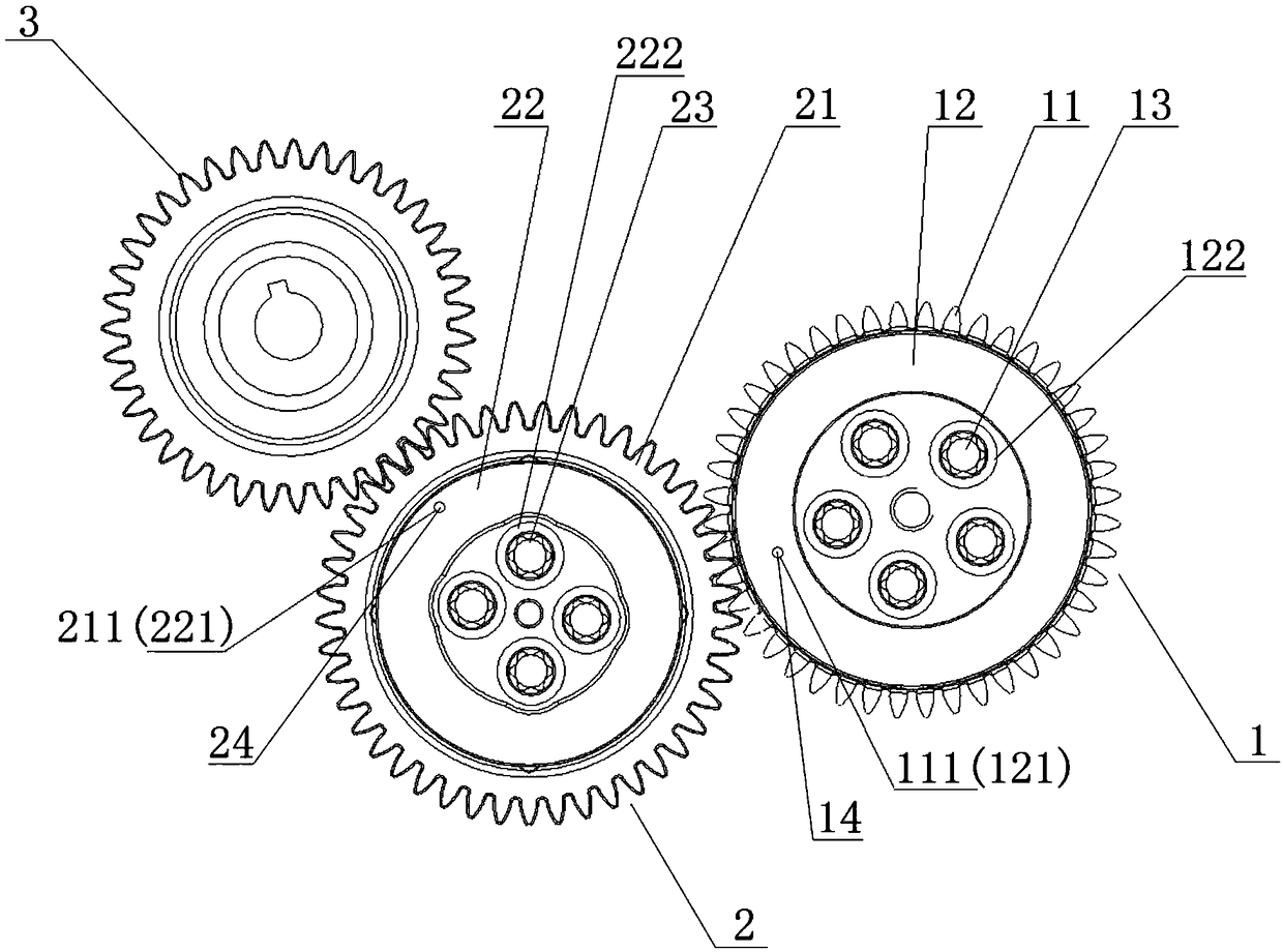 Idle gear part of engine