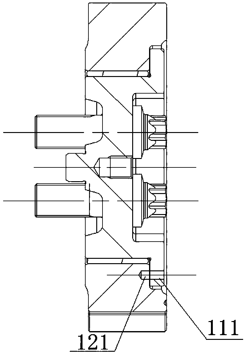 Idle gear part of engine