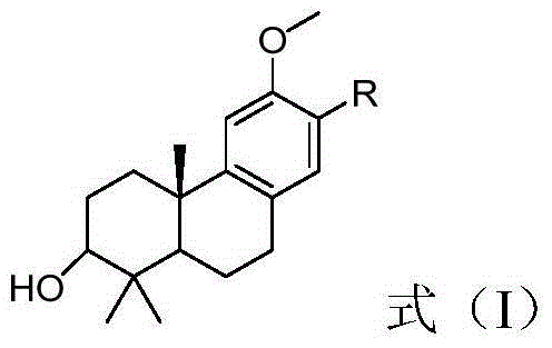 Tricyclic diterpenoid derivative and preparation method as well as application of tricyclic diterpenoid derivative in preparation of neuroprotective drugs