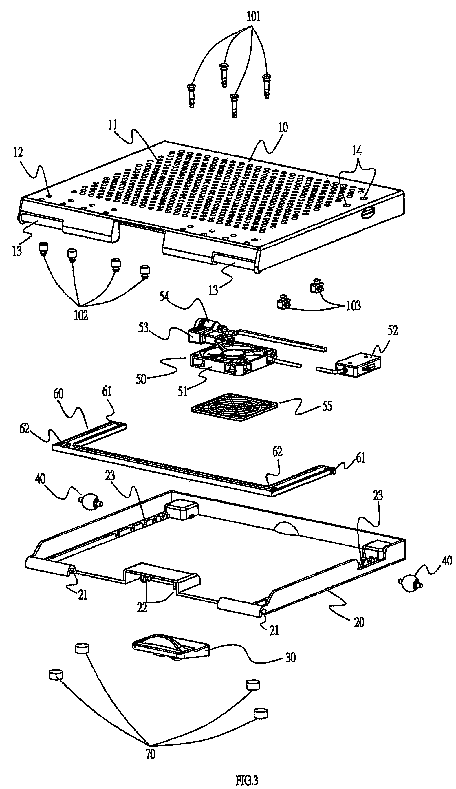 Heat sink for notebook computer