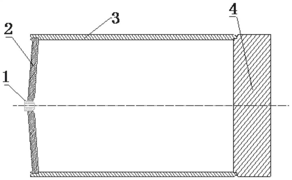 Powder high-temperature alloy horizontal extrusion integrated sheath and manufacturing method thereof