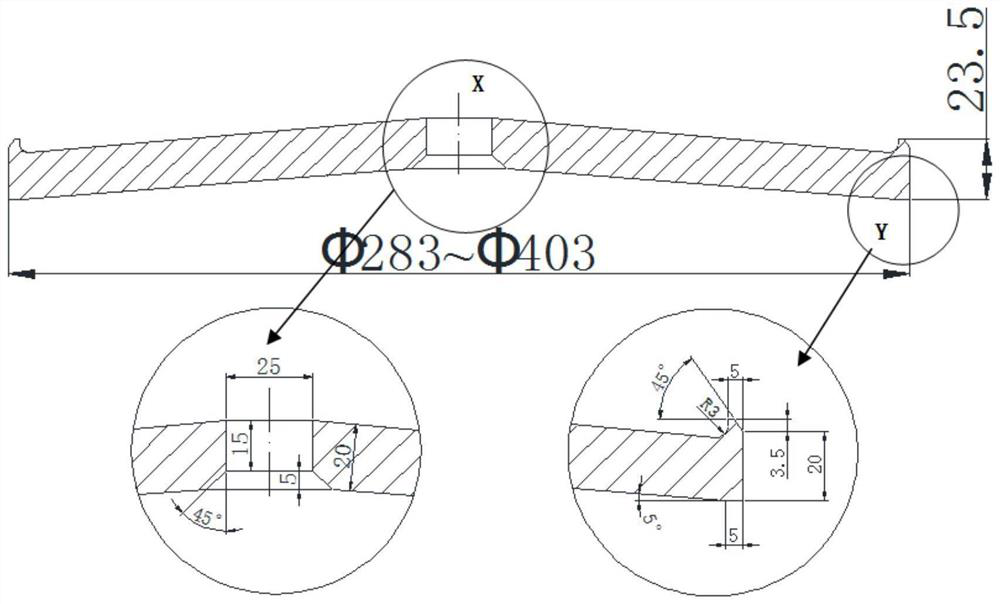 Powder high-temperature alloy horizontal extrusion integrated sheath and manufacturing method thereof