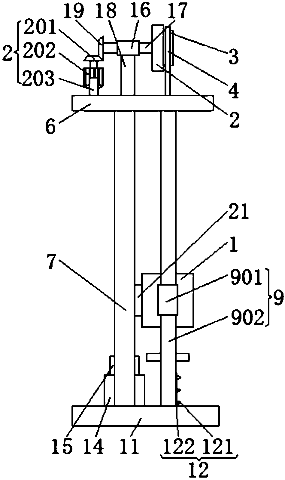 Transportation device for fixing building material in building construction