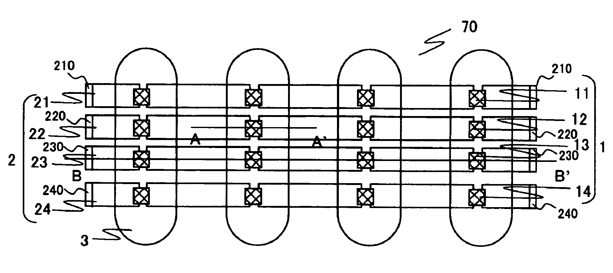 Lighting source unit, illuminating apparatus using the same and display apparatus using the same