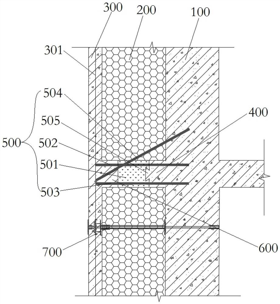 Building external wall heat preservation system