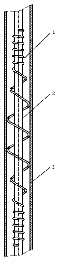 Reduction spiral spring for tubing paraffin removal of pumping well