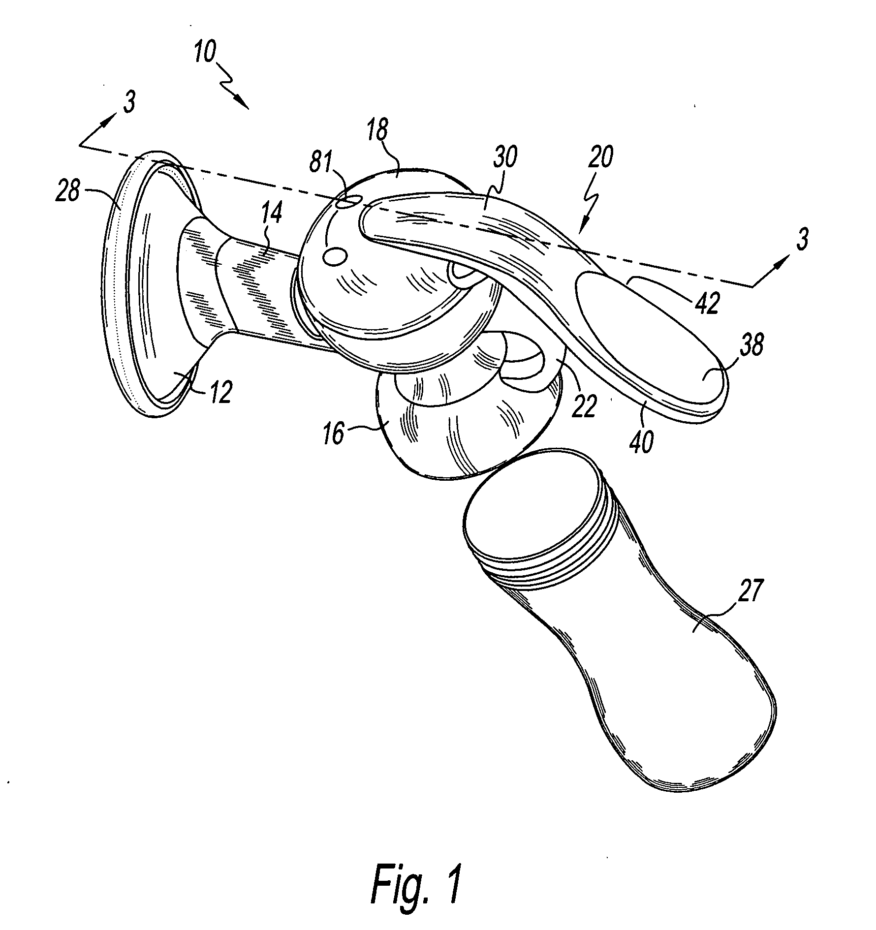 Manual breast pump