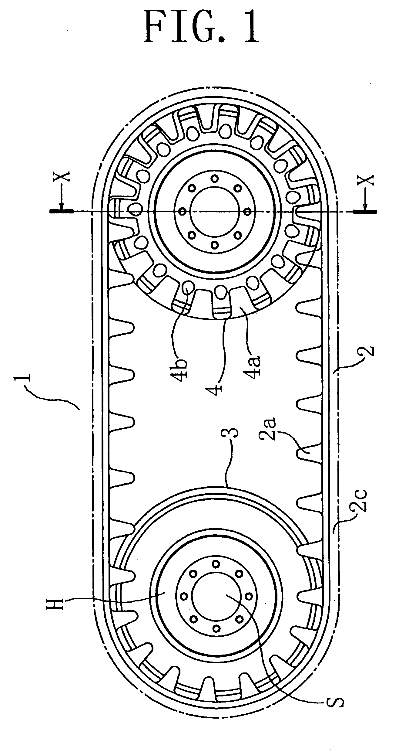 Rubber crawler and crawler traveling equipment